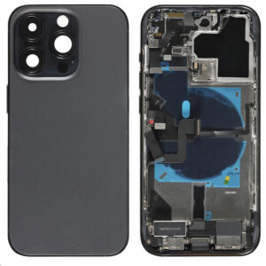 IPHONE 15 PRO MAX BACK COVER+FRAME BLACK