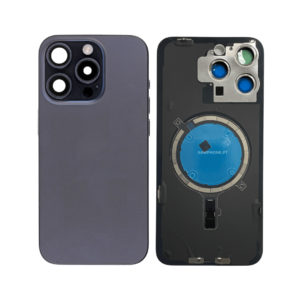 IPHONE 15 PRO MAX BACK COVER +FRAME BLUE TITANIUM