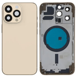 IPHONE 13 PRO MAX BACK COVER+FRAME GOLD