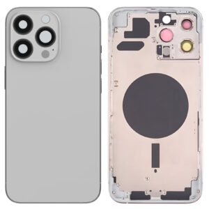 IPHONE 13 PRO MAX BACK COVER+FRAME SILVER