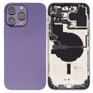 IPHONE 14 PRO MAX BACK COVER+FRAME WITH FLEX DEEP PURPLE