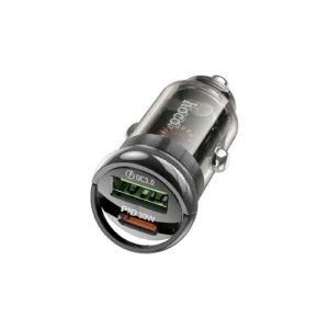 HOCO Z53A VISION PD30W+QC3.0 CAR CHARGER TRANSPARENT BLACK