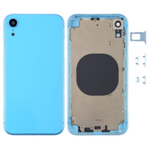 IPHONE XR BACK COVER +FRAME BLUE