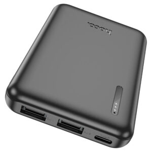 HOCO J115 ULTRASLIM MINI SIZE POWER BANK 5000MAH BLACK