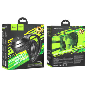 HOCO W30 FUN BT WIRELESS HEADPHONES BLACK