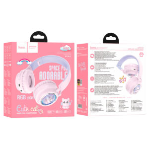 HOCO W50 DELIGHTFUL BT HEADPHONES PINK