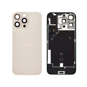 IPHONE 16 PRO MAX BACK COVER BLACK WITH FLASH LIGHT +WIRELESS FLEX DESERT TITANIUM