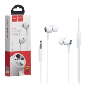 HOCO M70 GRACEFUL UNIVERSAL EARPHONES WITH MIC WHITE