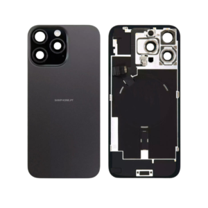 IPHONE 16 PRO BACK COVER  WITH FLASH LIGHT+WIRELESS FLEX BLACK TITANIUM