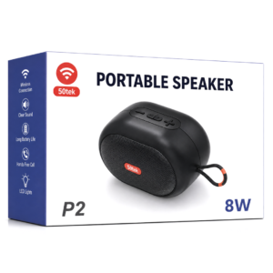 50TEK P2 PORTABLE BLUETOOTH SPEAKER 8W BLACK