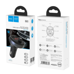 HOCO E41 IN-CAR AUDIO WIRELESS FM TRANSMITTER
