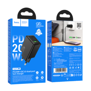 HOCO N69 NUEVO PD20W+QC3.0 CHARGER (EU) BLACK