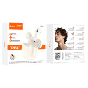 HOCO EW61 JUNE TRUE WIRELESS BT HEADSET MILKY WHITE