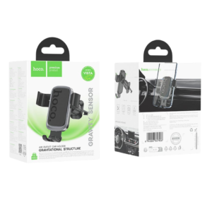 HOCO H80 VISTA GRAVITY CAR HOLDER (AIR OUTLET) BLACK METAL GRAY