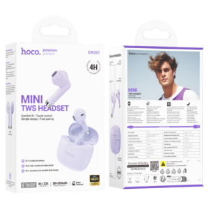 HOCO EW201 GRACEFUL TRUE WIRELESS BT HEADSET TARO PURPLE