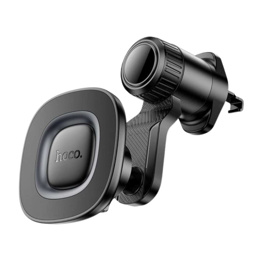HOCO H74 CROWN RING MAGNETIC CAR HOLDER (AIR OUTLET) BLACK METAL GRAY
