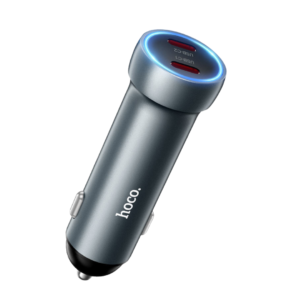 HOCO Z54B PROSPEROUS PD60W(2C) CAR CHARGER METAL GRAY