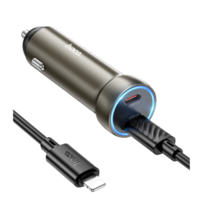 HOCO Z54B PROSPEROUS PD60W(2C) CAR CHARGER SET (C to IP) GOLD