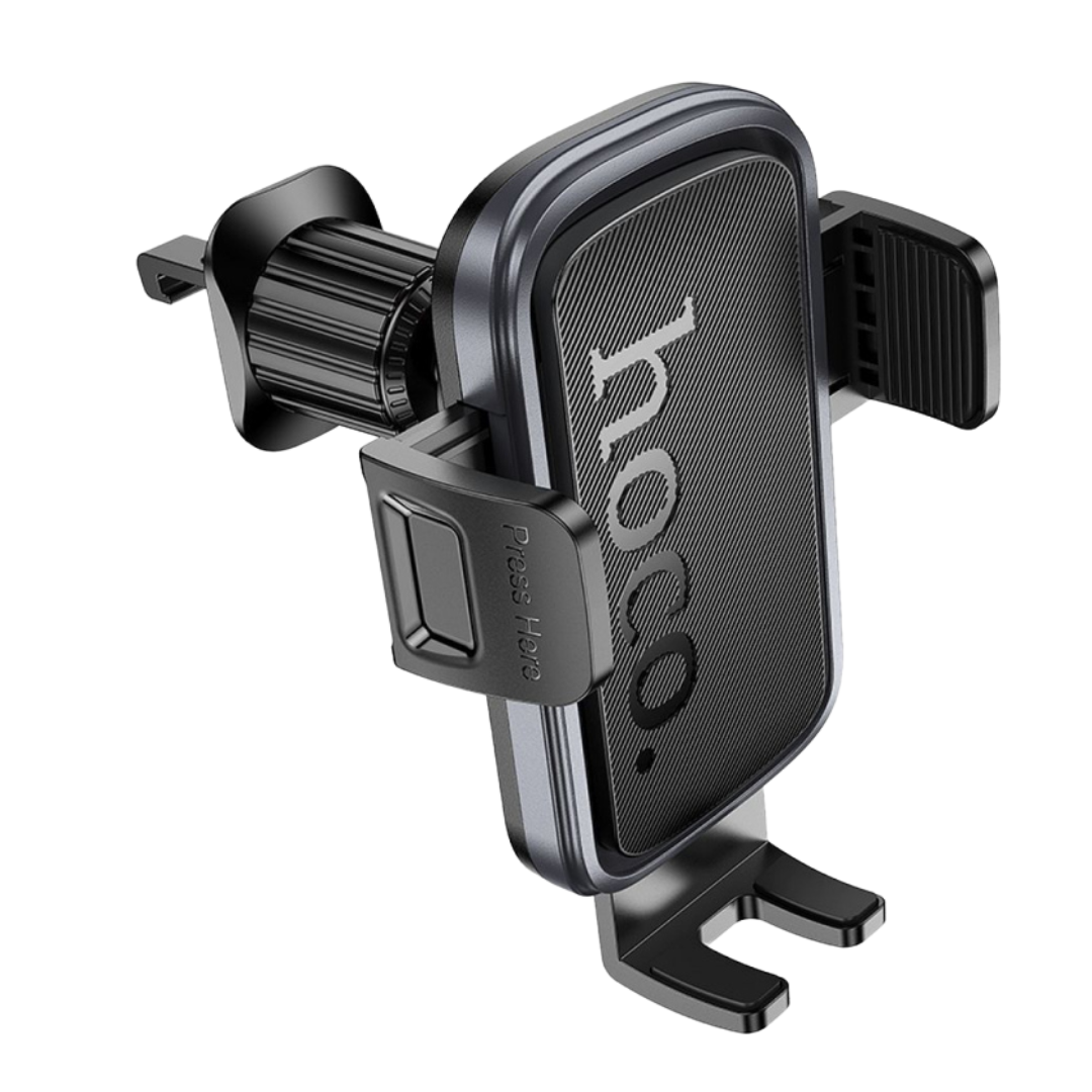 HOCO H78 VISTA PUSH-TYPE CAR HOLDER (AIR OUTLET) BLACK METAL GRAY