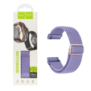 HOCO WH03 JANE EYRE SERIES SLIDING BUCKLE ULTRA-THIN NYLON WATCHBAND (20MM), LAVNEDER