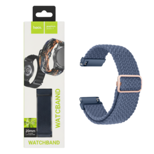 HOCO WH04 BELLE SERIES LOOP NYLON WATCHBAND (20MM), DEEP BLUE