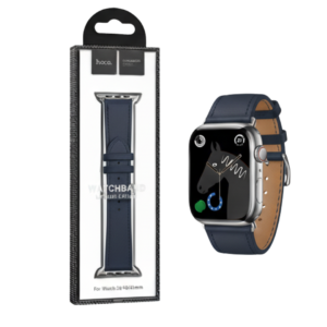 HOCO WA17 ORIGINAL SERIES LEATHER STRAP FOR IWATCH (38/40/41MM) DARK NAVY