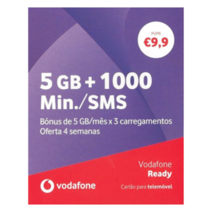 VODAFONE READY 5GB+1000 MINUTES TALKTIME SIM CARD FOR ONE MONTH