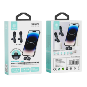 IKREA WR9170 IOS-LIGHTNING LAVALIER MICROPHONE, 2 PCS SET