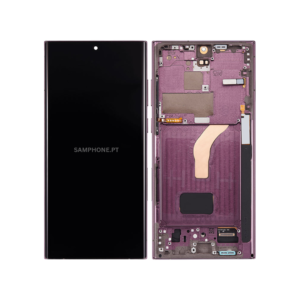 SAMSUNG GALAXY S22 ULTRA 5G /S908 TOUCH+LCD WITH FRAME SERVICE PACK BURGUNDY