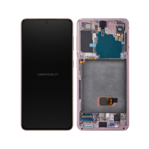 SAMSUNG GALAXY S21 5G /G991 TOUCH+LCD WITH FRAME SERVICE PACK PHANTOM PINK