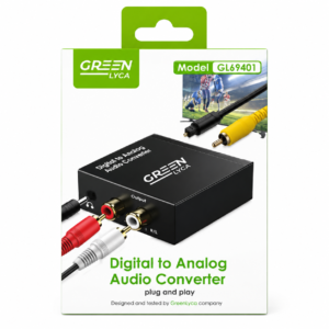 GREEN LYCA GL69401 DIGITAL TO ANALOG AUDIO CONVERTER PLUG AND PLAY