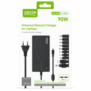 GREEN LYCA G-1266 UNIVERSAL MANUAL CHARGER FOR LAPTOPS 90W
