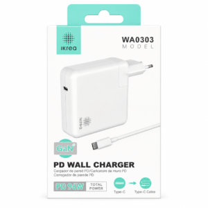 IKREA WA0303 PD96W TYPE-C TO TYPE-C WALL CHARGER