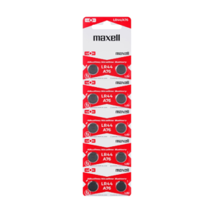 MAXELL LR44 1.5V MICRO ALKALINE BATTERIES PACK OF 10