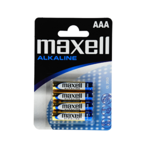 MAXELL 1.5V LR03 AAA ALKALINE BATTERIES PACK OF 4
