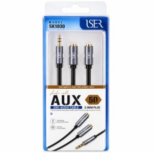 ISER SK1030 AUX 2-IN-1 AUDIO CABLE 50CM