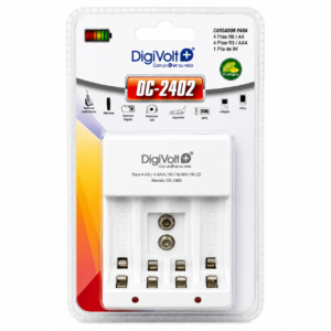 DIGIVOLT QC-2402 CHARGER FOR 4-AA/4-AAA/9V/NI-MH/NI-CD