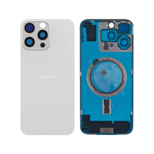 IPHONE 16 PRO MAX BACK COVER WITH MAGNET+WIRELESS FLASH WHITE TITANIUM