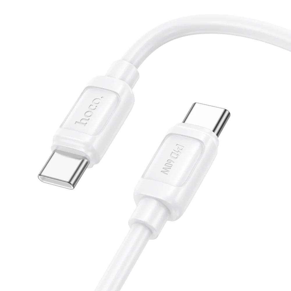 HOCO X115 SURPASS 60W CHARGING DATA CABLE C TO C WHITE