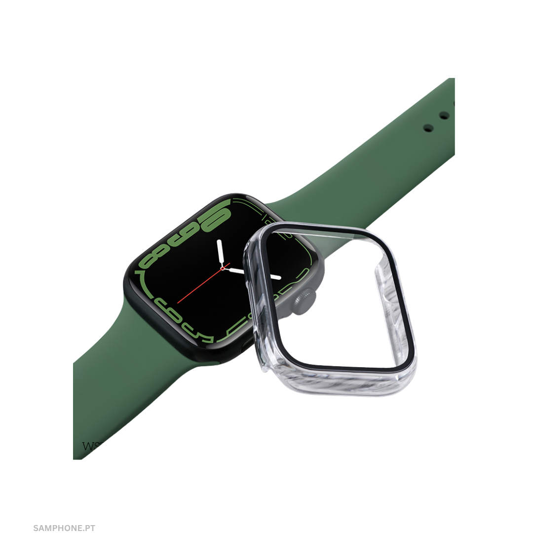 HOCO WS3 SHADOW SERIES FILM INTEGRATED PROTECTIVE CASE FOR IWATCH SERIES7/8(41MM) TRANSPARENT