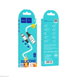 HOCO X86 TYPE-C SPEAR SILICONE CHARGING DATA CABLE WHITE