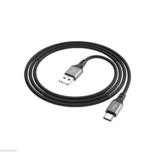 HOCO X86 TYPE-C SPEAR SILICONE CHARGING DATA CABLE BLACK
