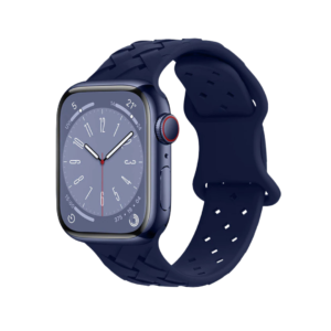 HOCO WA16 FLEXIBLE SERIES BAMBOO PATTERN SILICON STRAP FOR IWATCH (38/40/41MM) MIDNIGHT BLUE