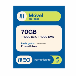 MEO SIM CARD 70GB+1000MIN+1000 SMS FOR 1 MONTH