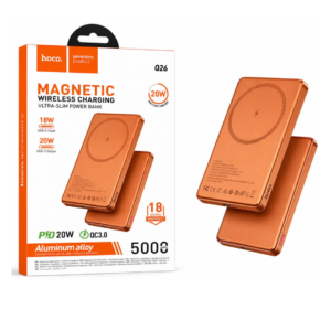 HOCO Q26 JOY PD20W MAGNETIC FAST CHARGING POWER BANK(5000MAH) ORANGE