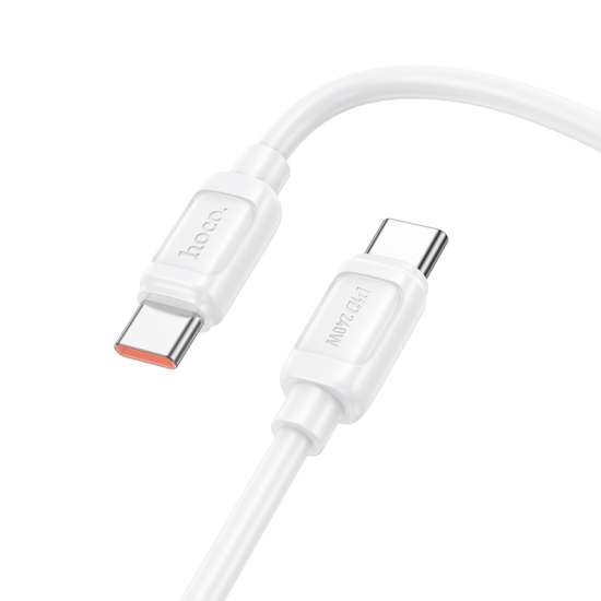 HOCO X115 SURPASS 240W FAST CHARGING DATA CABLE C TO C WHITE