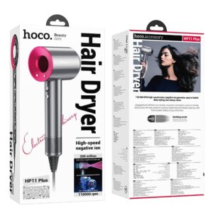 HOCO HP11 PLUS HIGH-SPEED NEGATIVE ION HAIR DRYER(EU) ROSE RED