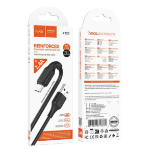 HOCO X120 BENEFICIO CHARGING DATA CABLE MICRO(PACKAGED) BLACK