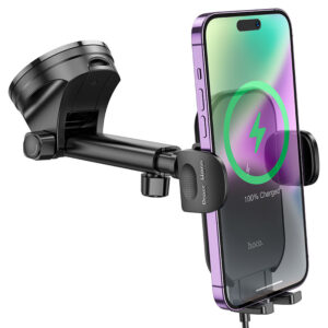 HOCO HW5 JOURNEY WIRELESS FAST CHARGING CAR HOLDER(CENTER CONSOLE)