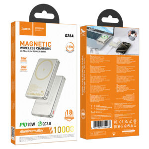 HOCO Q26A JOY PD20W MAGNETIC FAST CHARGING POWER BANK(10000MAH) ORANGE